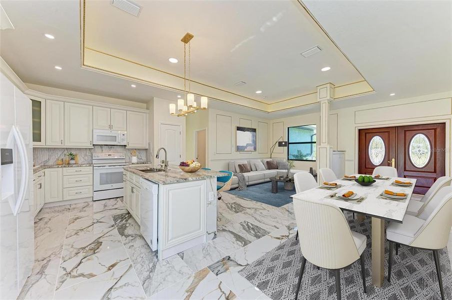 Furnished interior view inside a new home in , Port Charlotte (Image 10).