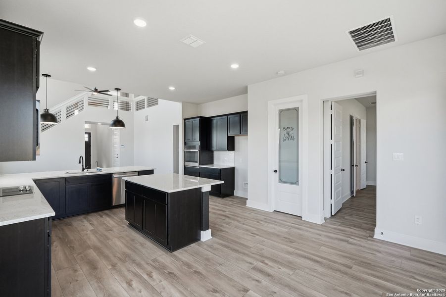 Furnished interior view inside a new home in Alsatian Oaks, Castroville (Image 17).