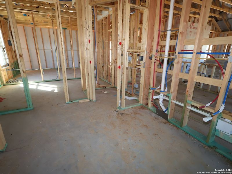 In-progress construction of a new home in Chaparral Ranch, Floresville, TX (Image 27).