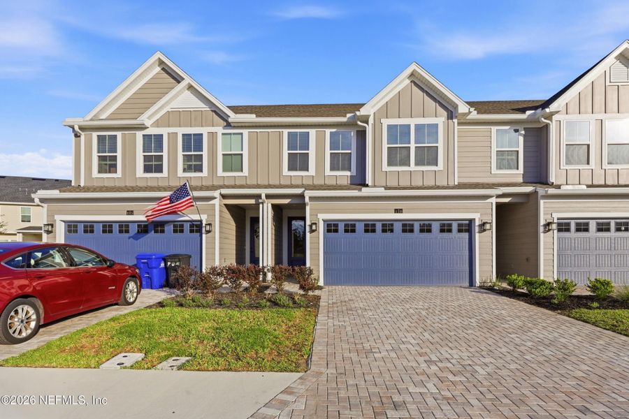 Front exterior of a new home in , St. Augustine, FL, highlighting curb appeal (Image 1). Front exterior of a new home in , St. Augustine, FL, highlighting curb appeal (Image 1).