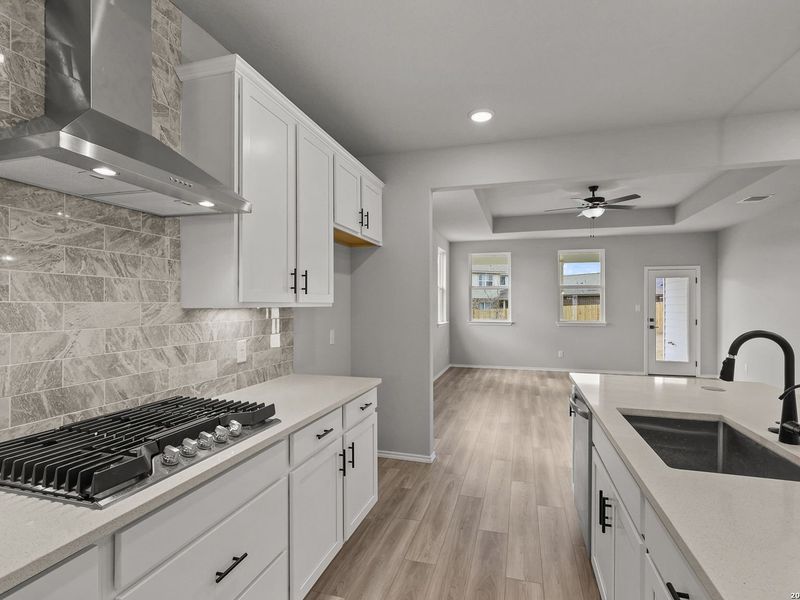 Furnished interior view inside a new home in Horizon Pointe, Converse (Image 8).