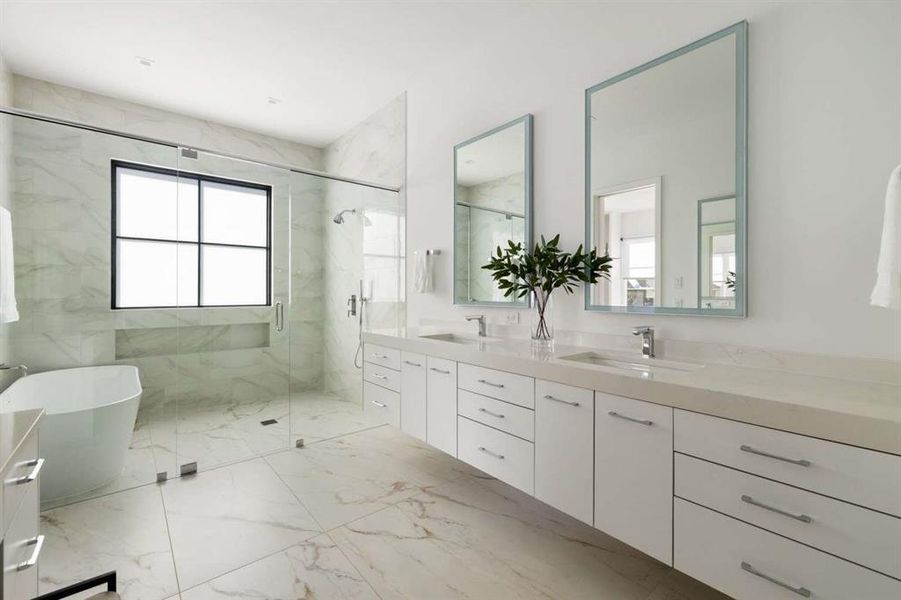 Furnished interior view inside a new home in , Dallas (Image 13).