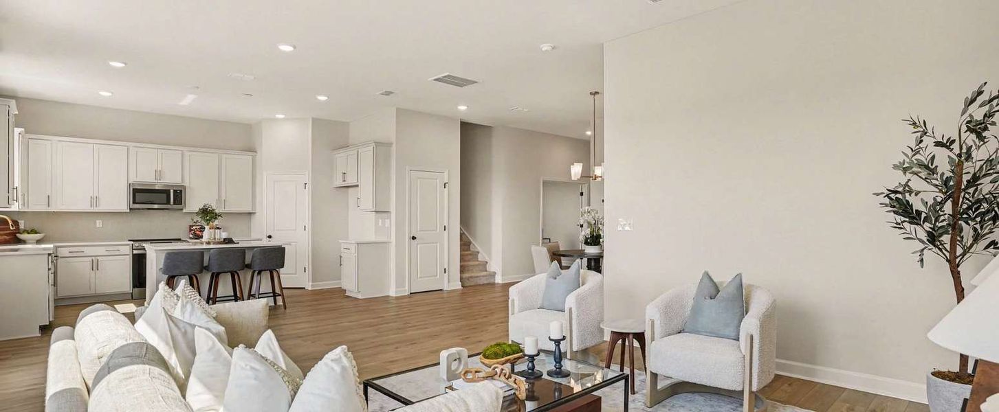Representative furnished interior of a home built from the Sedona by Ashton Woods in Blue Heron Retreat, Little River (Image 12).
