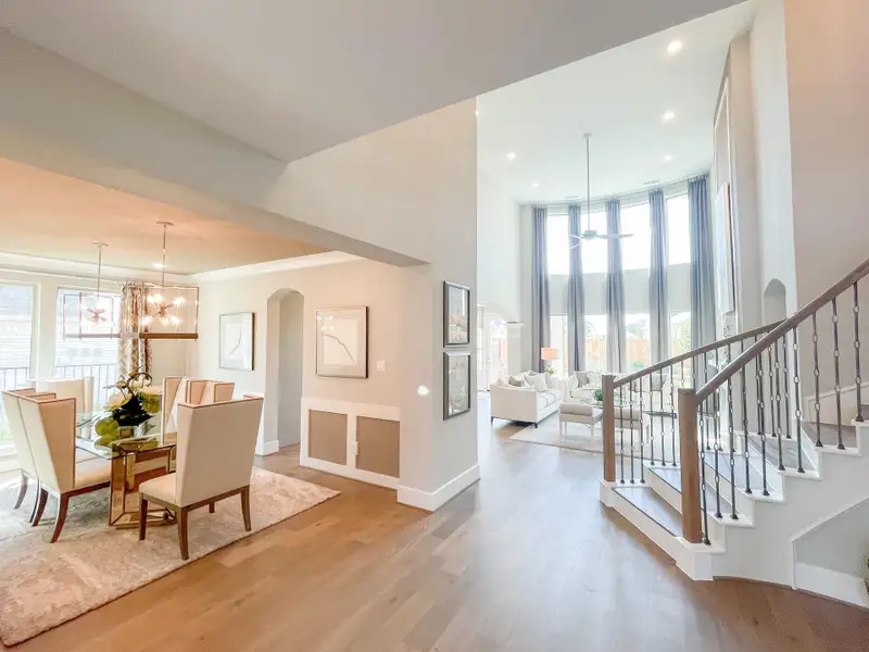 Furnished interior view inside a new home in Bridgeland, Cypress (Image 4).