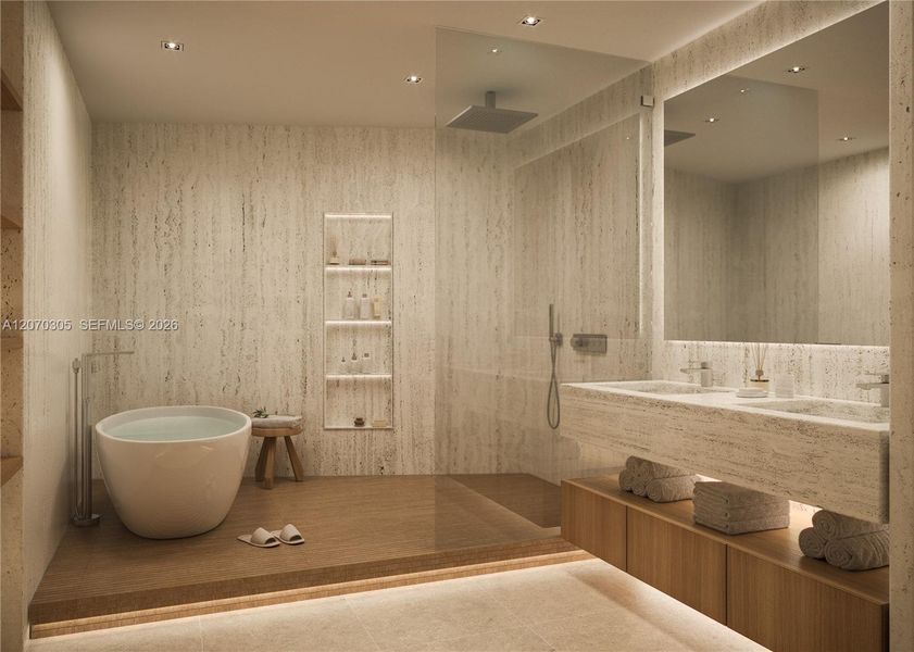 Furnished interior view inside a new home in , Surfside (Image 5).