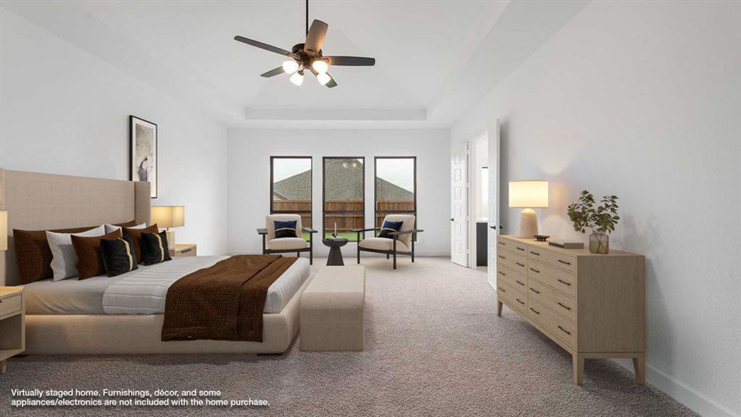 Furnished interior view inside a new home in Terraces 72', Rockwall (Image 11).