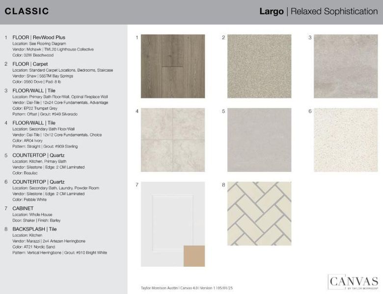 224 Amber Oak Lane design selections! This home is currently under construction and selections are subject to change.