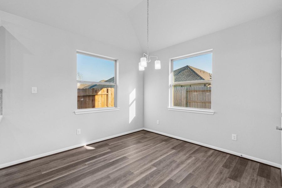 Sun-lit dining area Sun-lit dining area