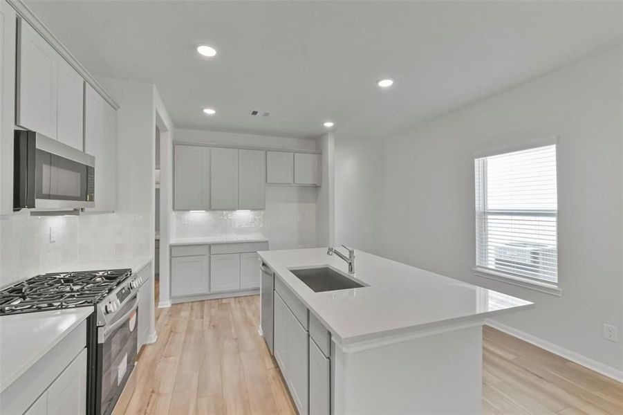 Furnished interior view inside a new home in Lakes at Black Oak, Magnolia (Image 55).