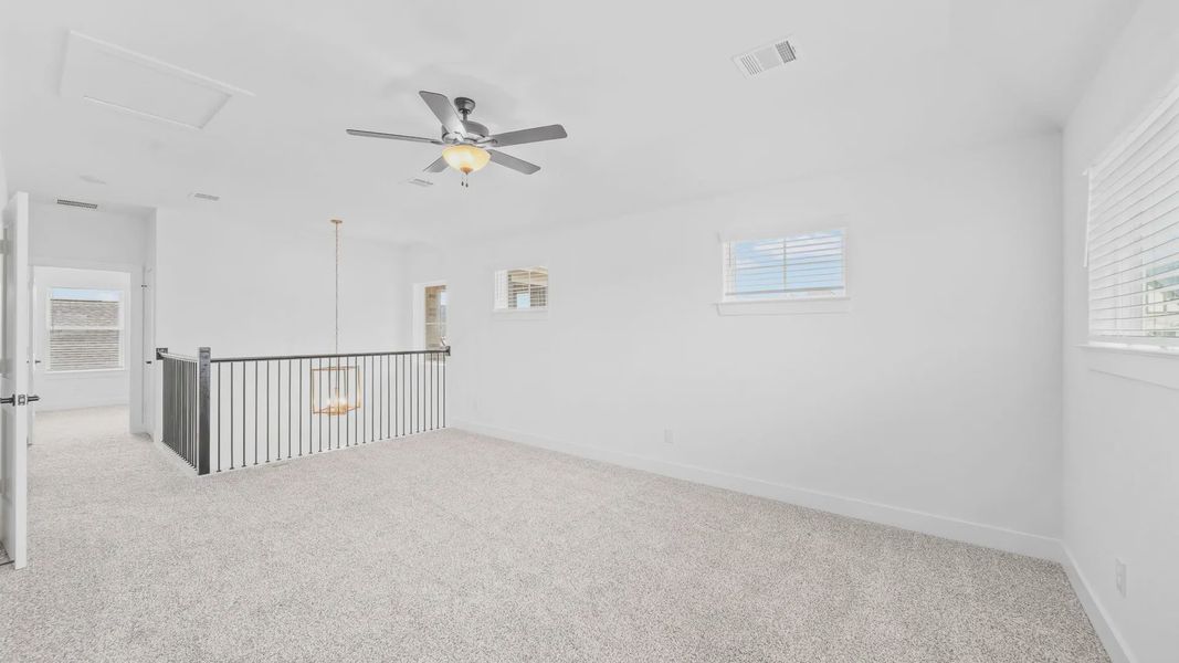 Representative unfurnished interior of a home built from the Madison by Chesmar Homes in Elyson 50's, Katy (Image 24). Representative unfurnished interior of a home built from the Madison by Chesmar Homes in Elyson 50's, Katy (Image 24).