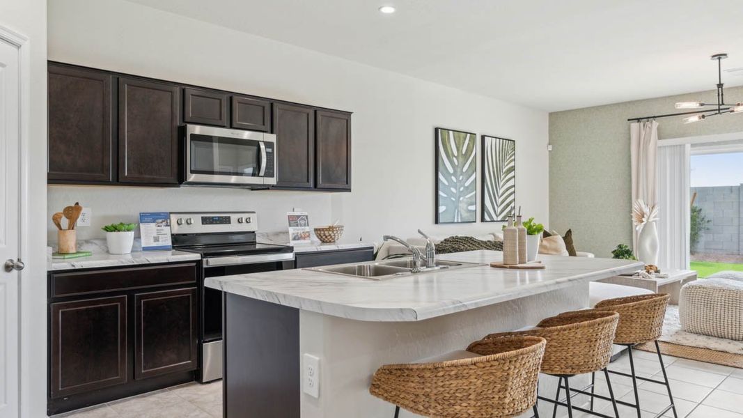 Furnished interior view inside a new home in Heartland Ranch, Coolidge (Image 9).