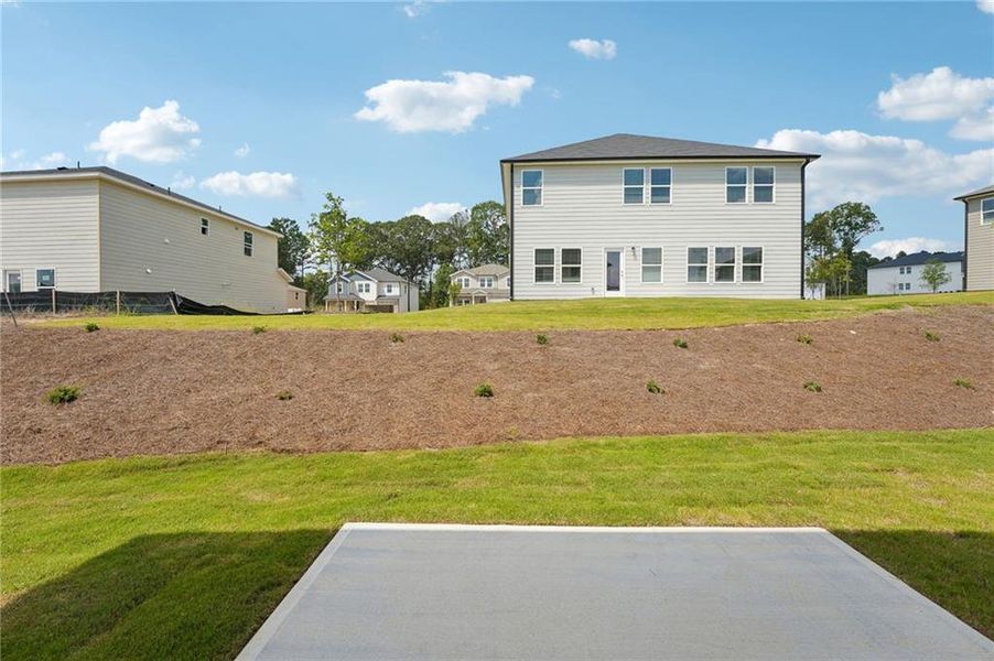 Exterior details and patio area of a home in Northwoods at Mirror Lake, Villa Rica (Image 3).