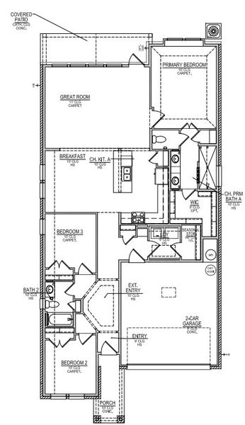2D floor plan layout for the Maxwell by Beazer Homes in Bricewood, Helotes, TX (Image 3). 2D floor plan layout for the Maxwell by Beazer Homes in Bricewood, Helotes, TX (Image 3).