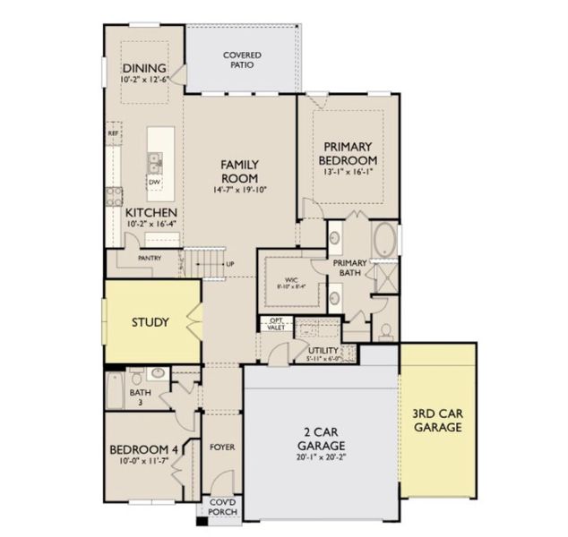 2D floor plan layout of this home in Cedar Pointe, Crosby, TX (Image 2). 2D floor plan layout of this home in Cedar Pointe, Crosby, TX (Image 2).