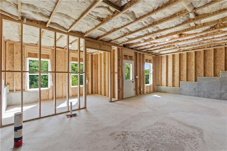 In-progress construction of a new home in The View at Groover’s Lake, Lithia Springs, GA (Image 19).