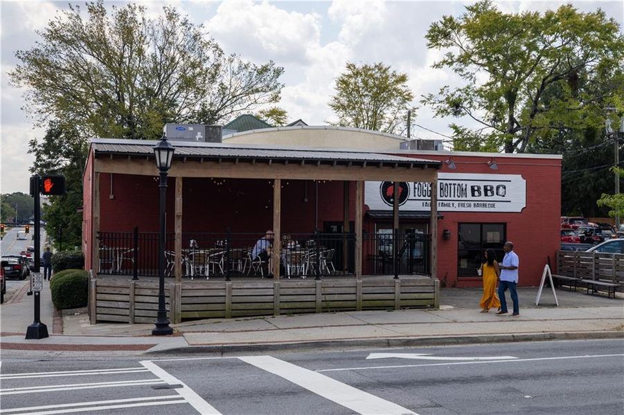 Front exterior of a new home in Rhodes Glen, Lawrenceville, GA, highlighting curb appeal (Image 1). Front exterior of a new home in Rhodes Glen, Lawrenceville, GA, highlighting curb appeal (Image 1).