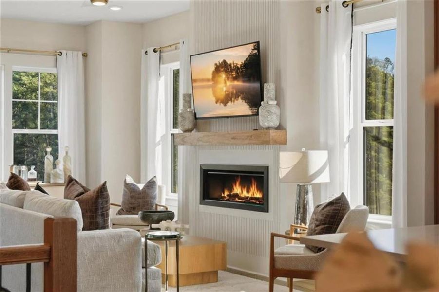 Furnished interior view inside a new home in The Eighteen, Atlanta (Image 23).