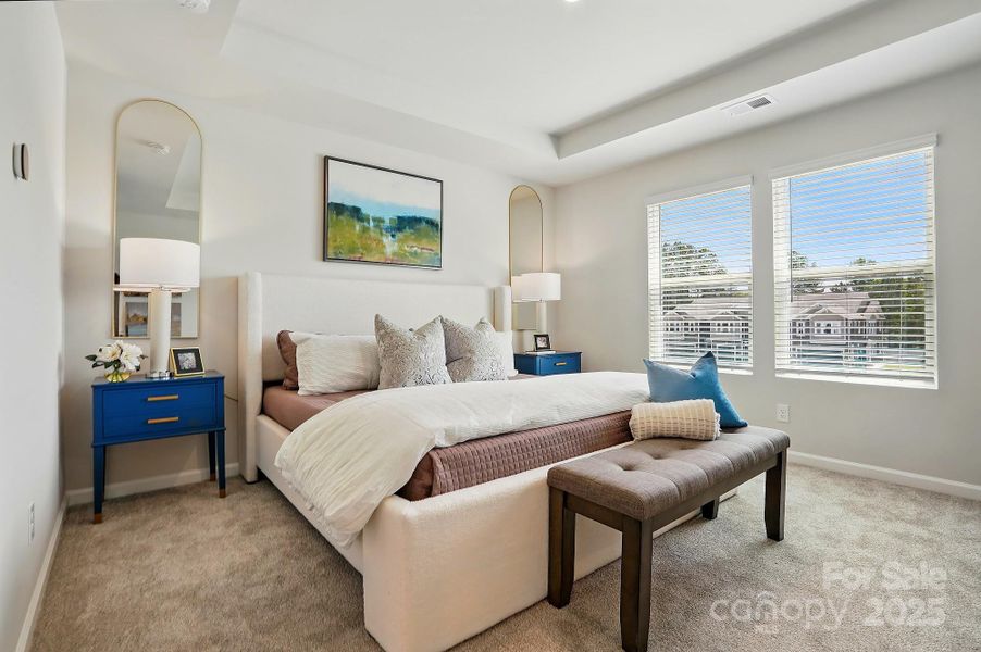 Furnished interior view inside a new home in Arbor Chase, Clover (Image 1).