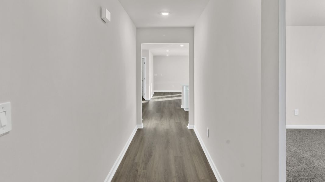 Representative unfurnished interior of a home built from the Lakeside by D.R. Horton in Bailey Park, Fayetteville (Image 12).
