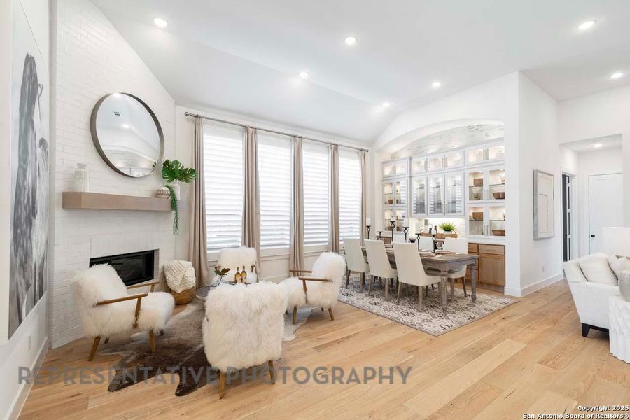Furnished interior view inside a new home in Esperanza, Boerne (Image 9). Furnished interior view inside a new home in Esperanza, Boerne (Image 9).