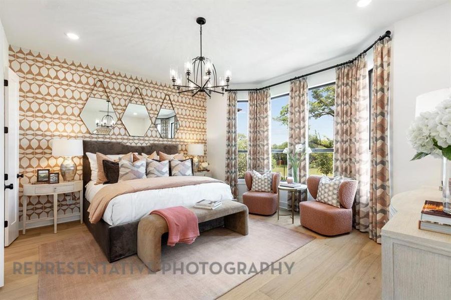 Furnished interior view inside a new home in Mosaic: 60ft. lots, Celina (Image 5).