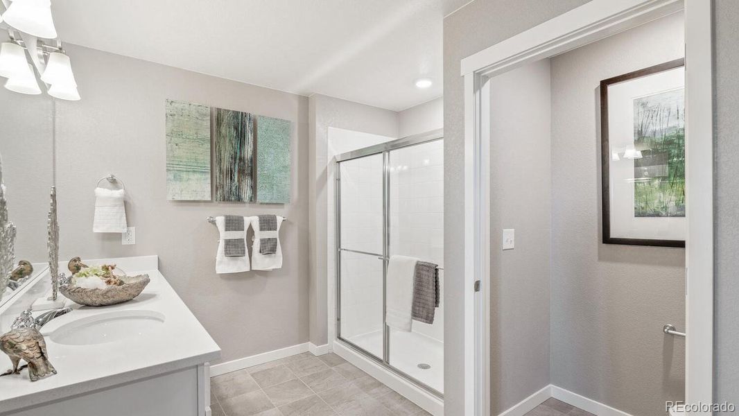 Furnished interior view inside a new home in Trails at Crowfoot, Parker (Image 5).