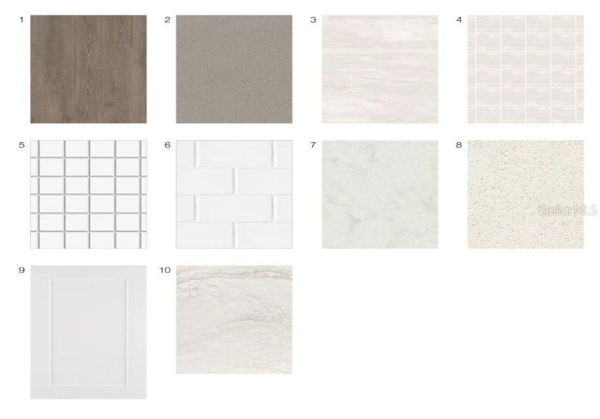 Sample of building materials used in homes in Indigo Creek, Apollo Beach (Image 27).