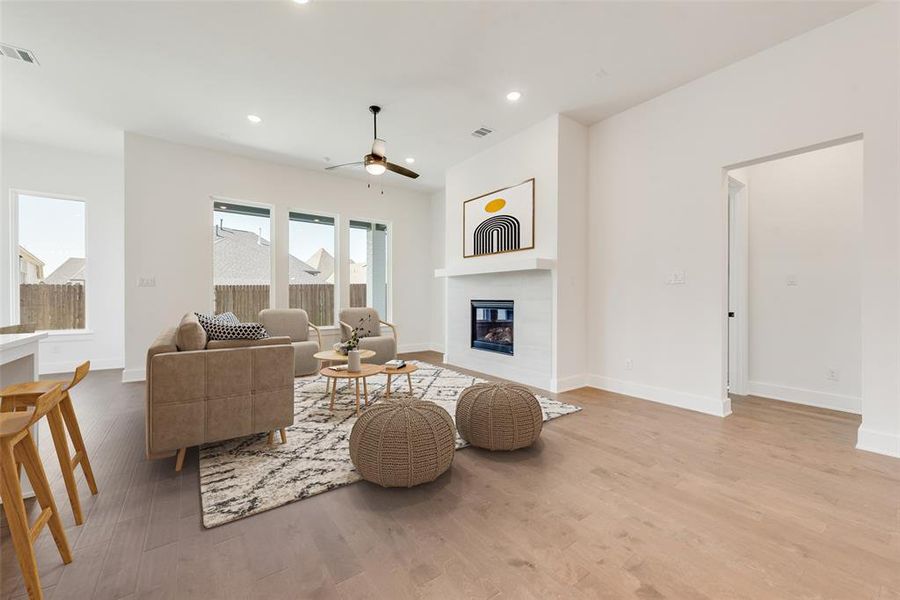 Furnished interior view inside a new home in Tavolo Park, Fort Worth (Image 17).