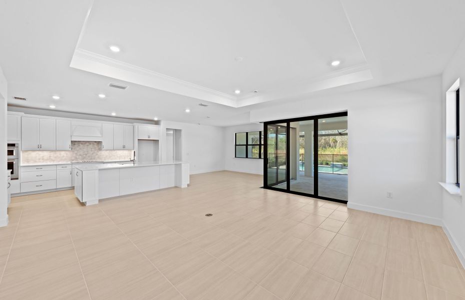 Spacious, unfurnished interior of a new home in Del Webb Naples, Ave Maria (Image 13). Spacious, unfurnished interior of a new home in Del Webb Naples, Ave Maria (Image 13).