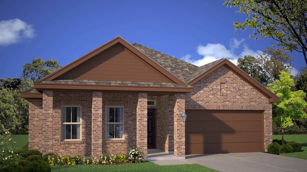 Representative exterior photo of a completed home built from the STARKVILLE by D.R. Horton in Vista Park, Decatur, TX (Image 23). Representative exterior photo of a completed home built from the STARKVILLE by D.R. Horton in Vista Park, Decatur, TX (Image 23).