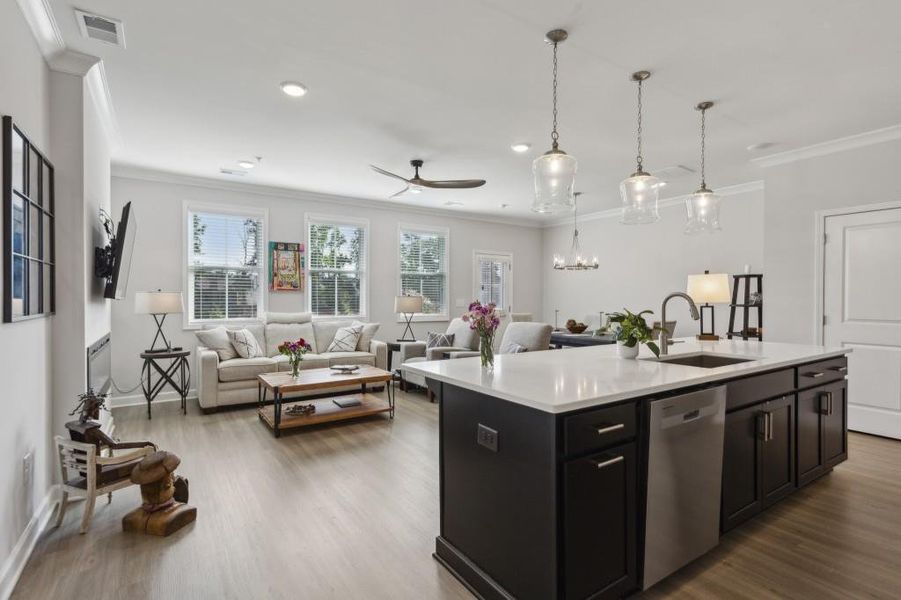 Furnished interior view inside a new home in , Marietta (Image 6). Furnished interior view inside a new home in , Marietta (Image 6).
