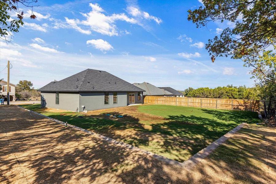 Exterior details and patio area of a home in , Granbury (Image 2). Exterior details and patio area of a home in , Granbury (Image 2).