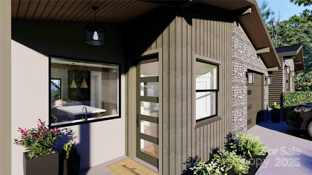 Front exterior rendering Front exterior rendering