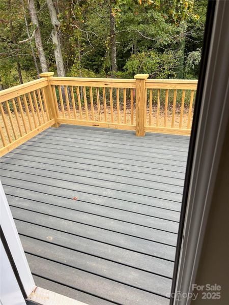 Composite decking with private view