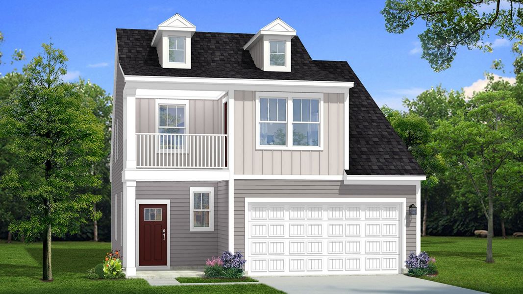 DRB Homes Freesia Home Plan Elevation 4 DRB Homes Freesia Home Plan Elevation 4