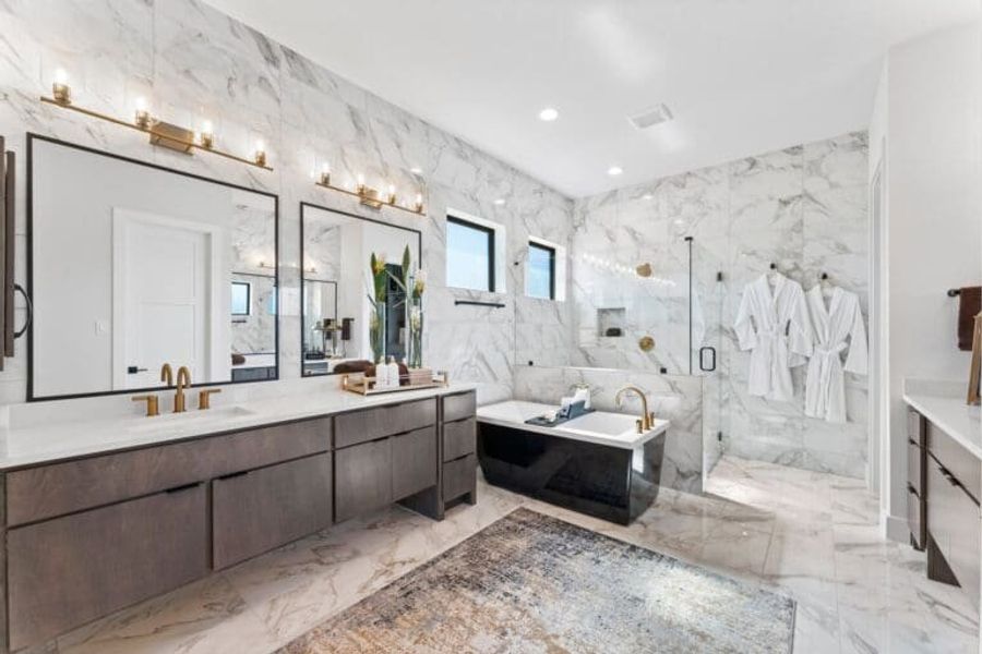 new construction homes magnolia primary suite bathroom