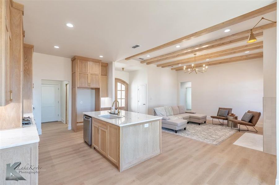 Furnished interior view inside a new home in , Abilene (Image 7).