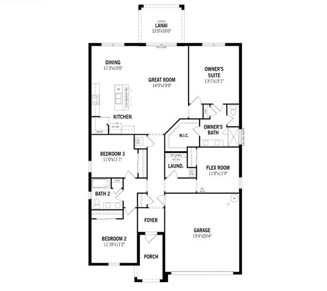 2D floor plan layout of this home in Tradition - Cadence, Port St. Lucie, FL (Image 2). 2D floor plan layout of this home in Tradition - Cadence, Port St. Lucie, FL (Image 2).