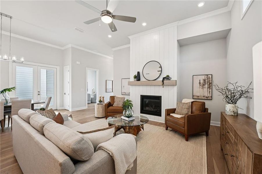 Furnished interior view inside a new home in Promenade at Sawnee Village, Cumming (Image 42).