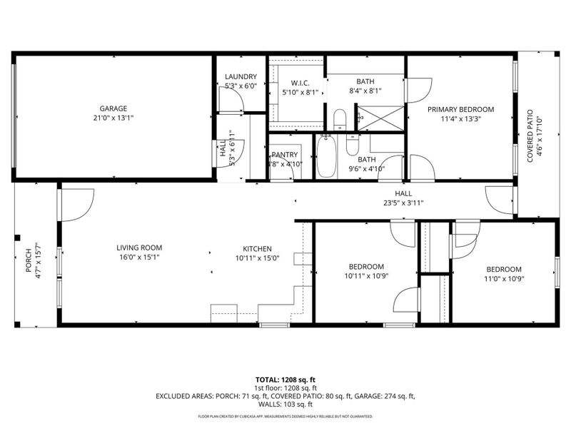 2D floor plan layout of this home in , Beaumont, TX (Image 5).