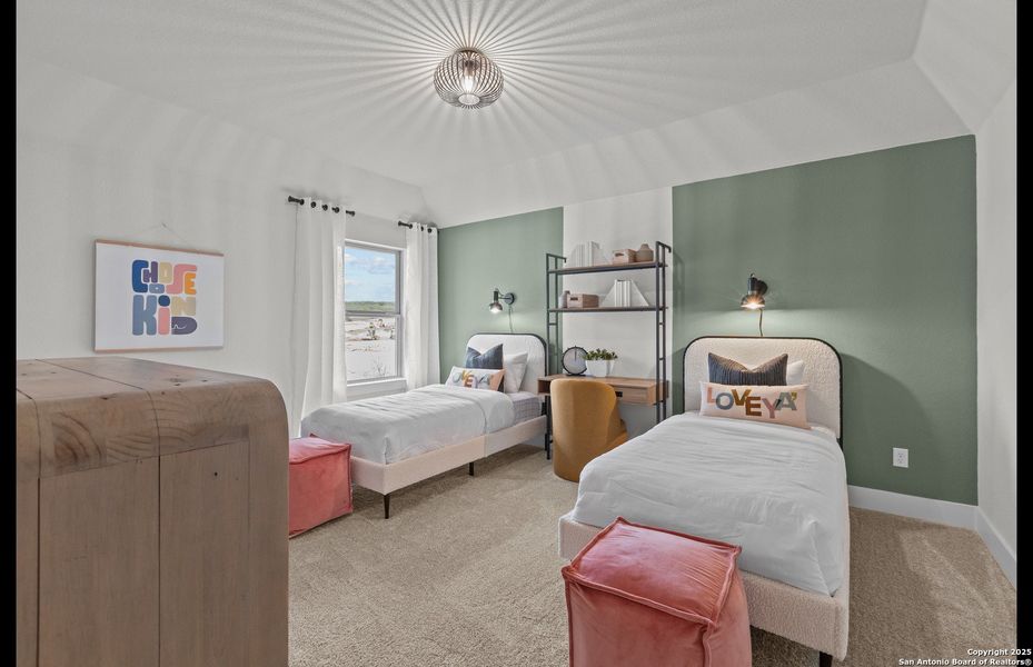 Furnished interior view inside a new home in Bison Ridge, San Antonio (Image 30).
