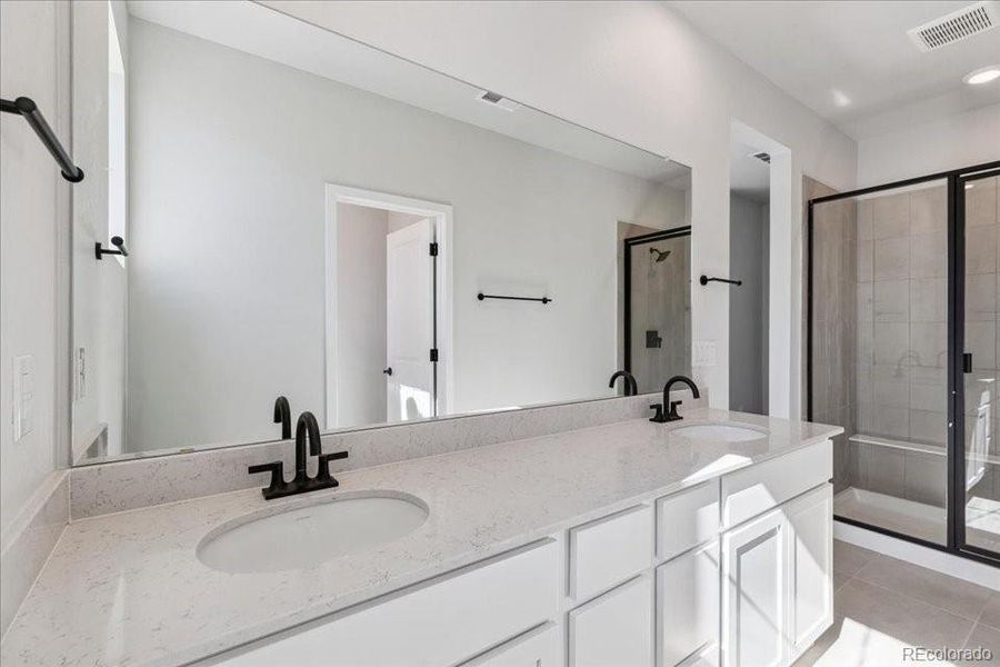 Furnished interior view inside a new home in Paired Homes at Alder Creek, Parker (Image 11).