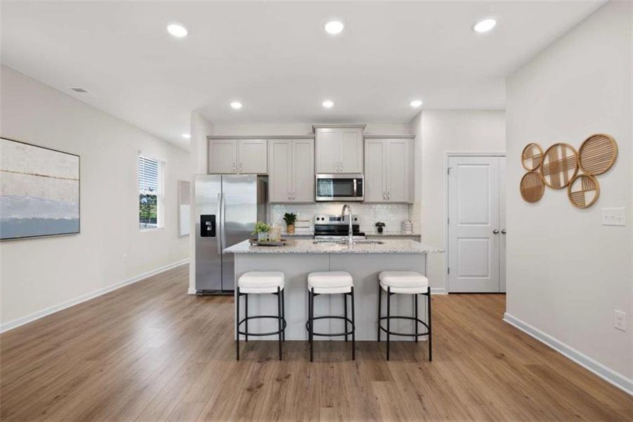 Furnished interior view inside a new home in Walden Park - The Retreat, Jonesboro (Image 37).