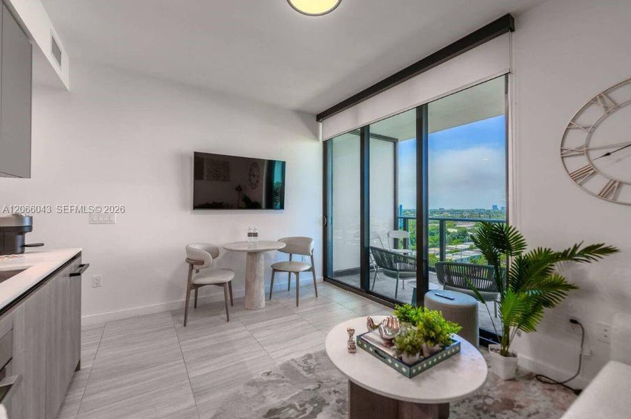 Furnished interior view inside a new home in , Miami Beach (Image 4).