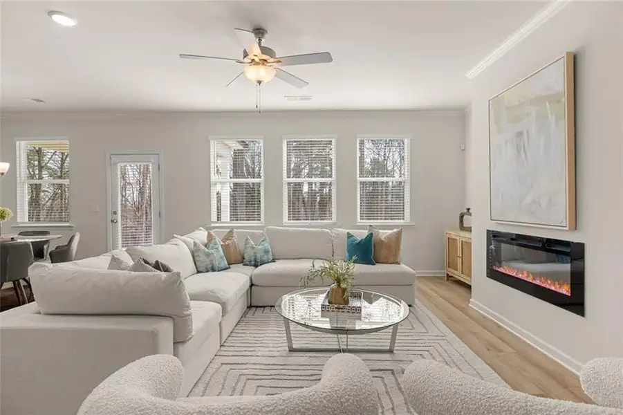 Furnished interior view inside a new home in Hillbrooke Preserve, Conyers (Image 55).