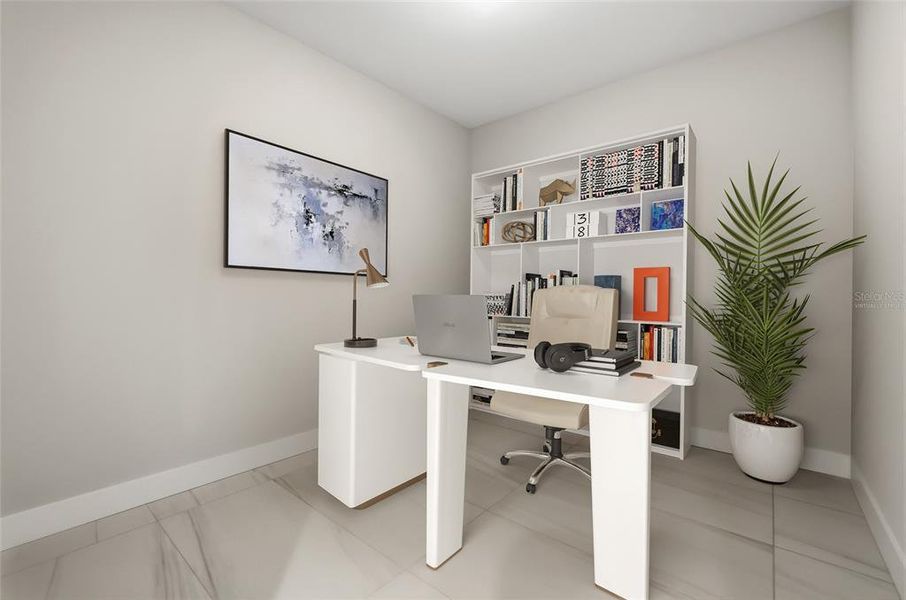 Furnished interior view inside a new home in , St. Petersburg (Image 63).