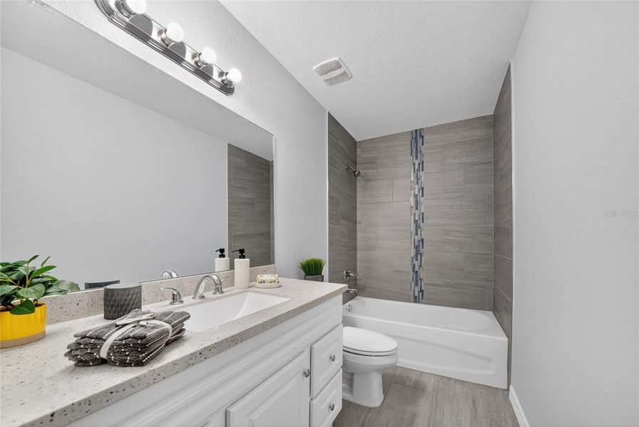 Furnished interior view inside a new home in , Dunnellon (Image 16).