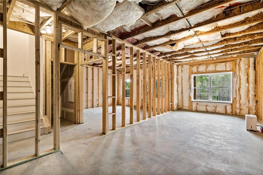 In-progress construction of a new home in Millcroft Townhomes, Buford, GA (Image 65).