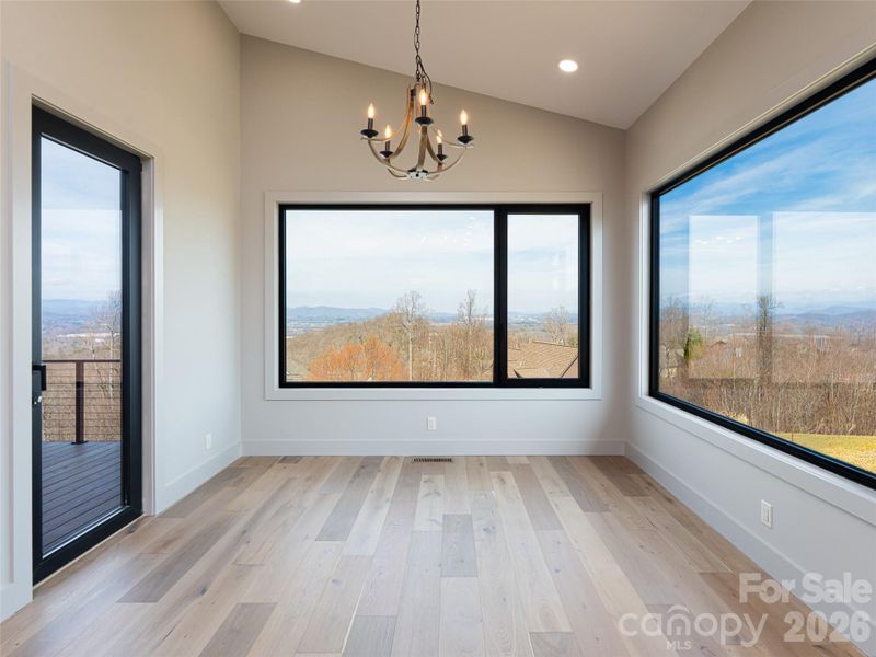 Dining Room with amazing Mountain Views