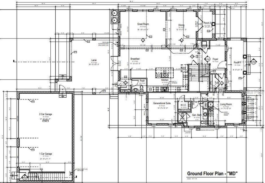 2D floor plan layout of this home in Celebration - Island Village, Celebration, FL (Image 6).